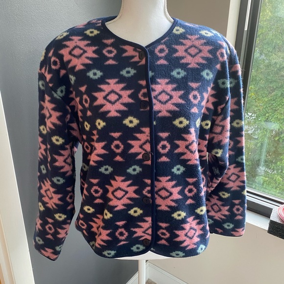 VTG 90s David Wayne Southwestern Oversized Jacket - Picture 6 of 7